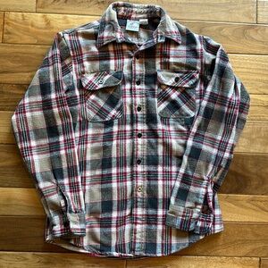 Vtg Prentiss plaid flannel button up